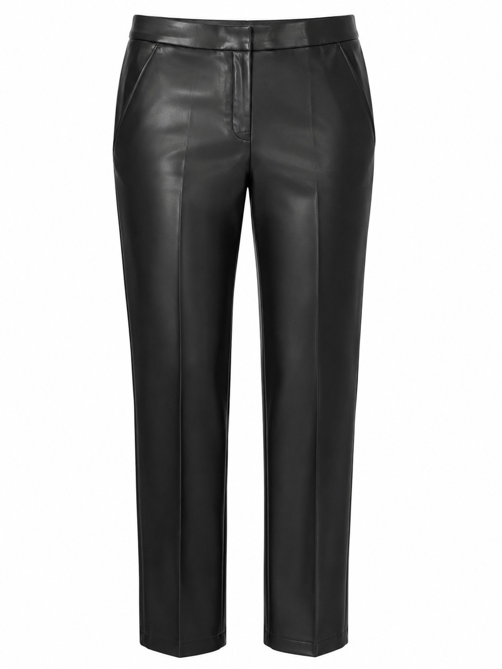 J.CREW‎ | Sleek Kate Soft Faux Leather Perfecting Pocket Rocker Pants Black | 16